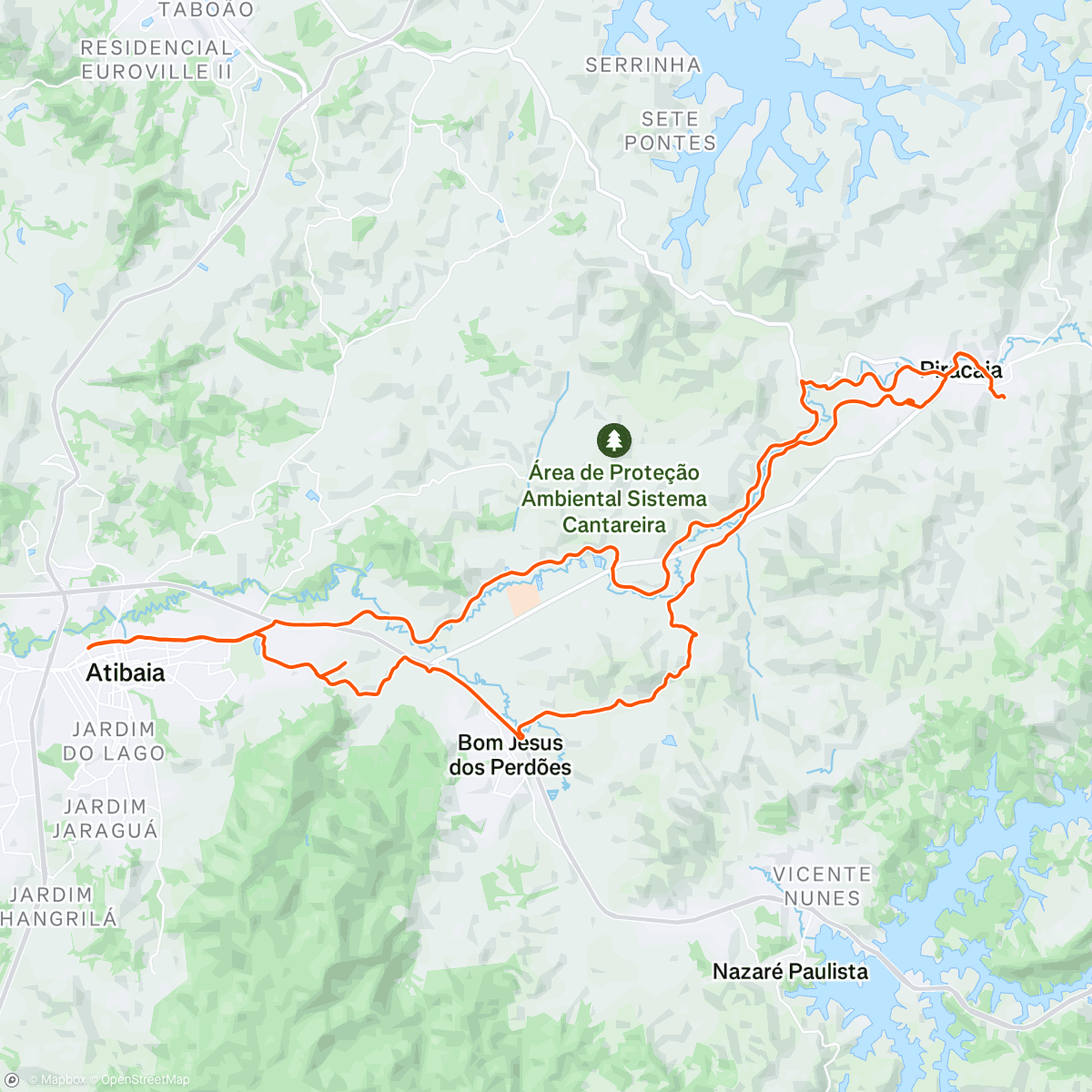 Map of the activity, Pedal de natal 🙏