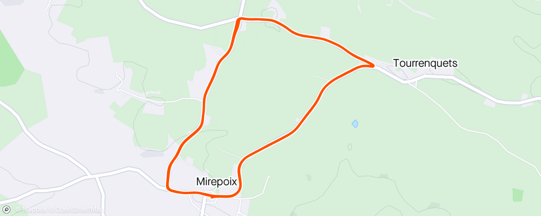 Map of the activity, UFOLEP Mirepoix