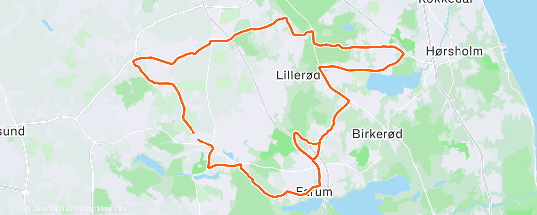 Карта физической активности (Lunch Ride)