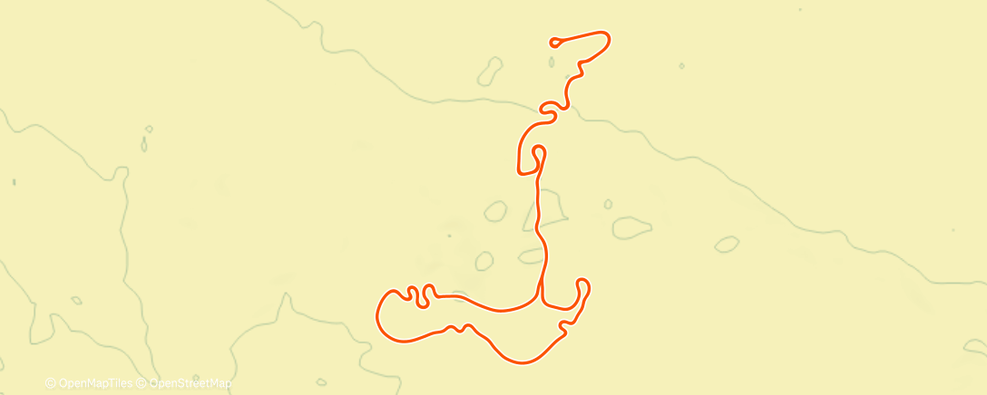 Map of the activity, MyWhoosh - Over-Under Power Build