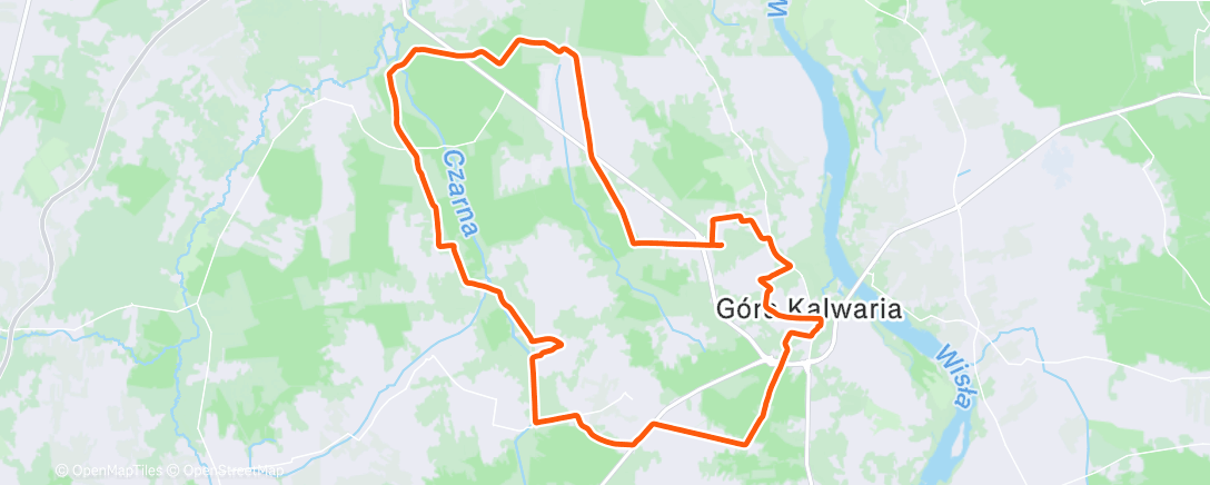 Map of the activity, Afternoon Gravel Ride