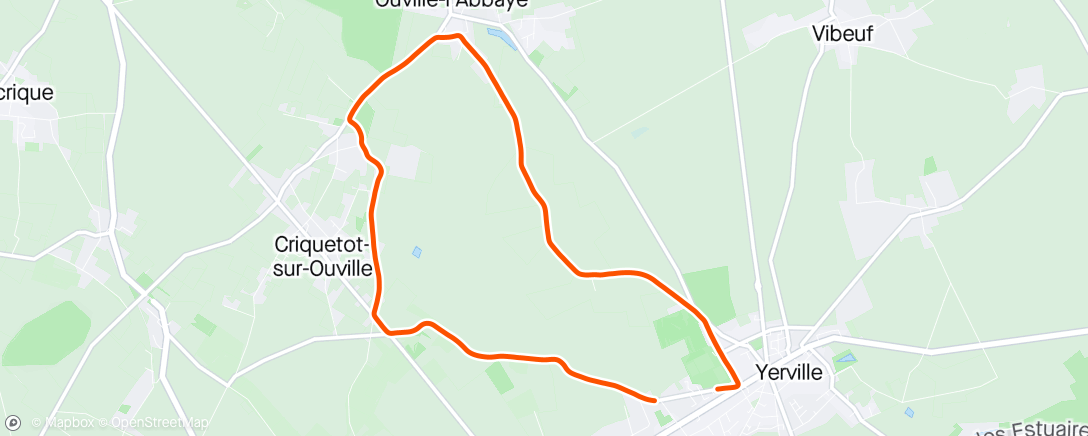 Carte de l'activité (Off.) 10km de Yerville 2024