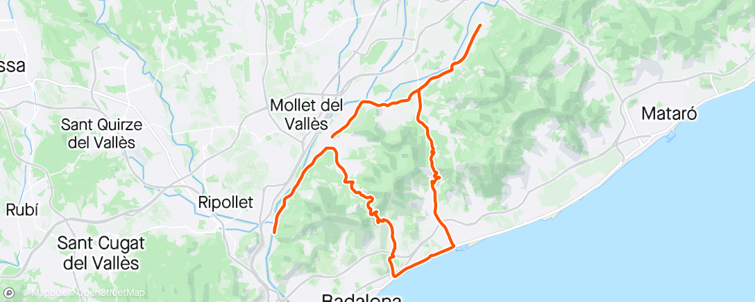 Map of the activity, Morning Ride