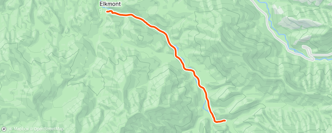Map of the activity, Morning Hike