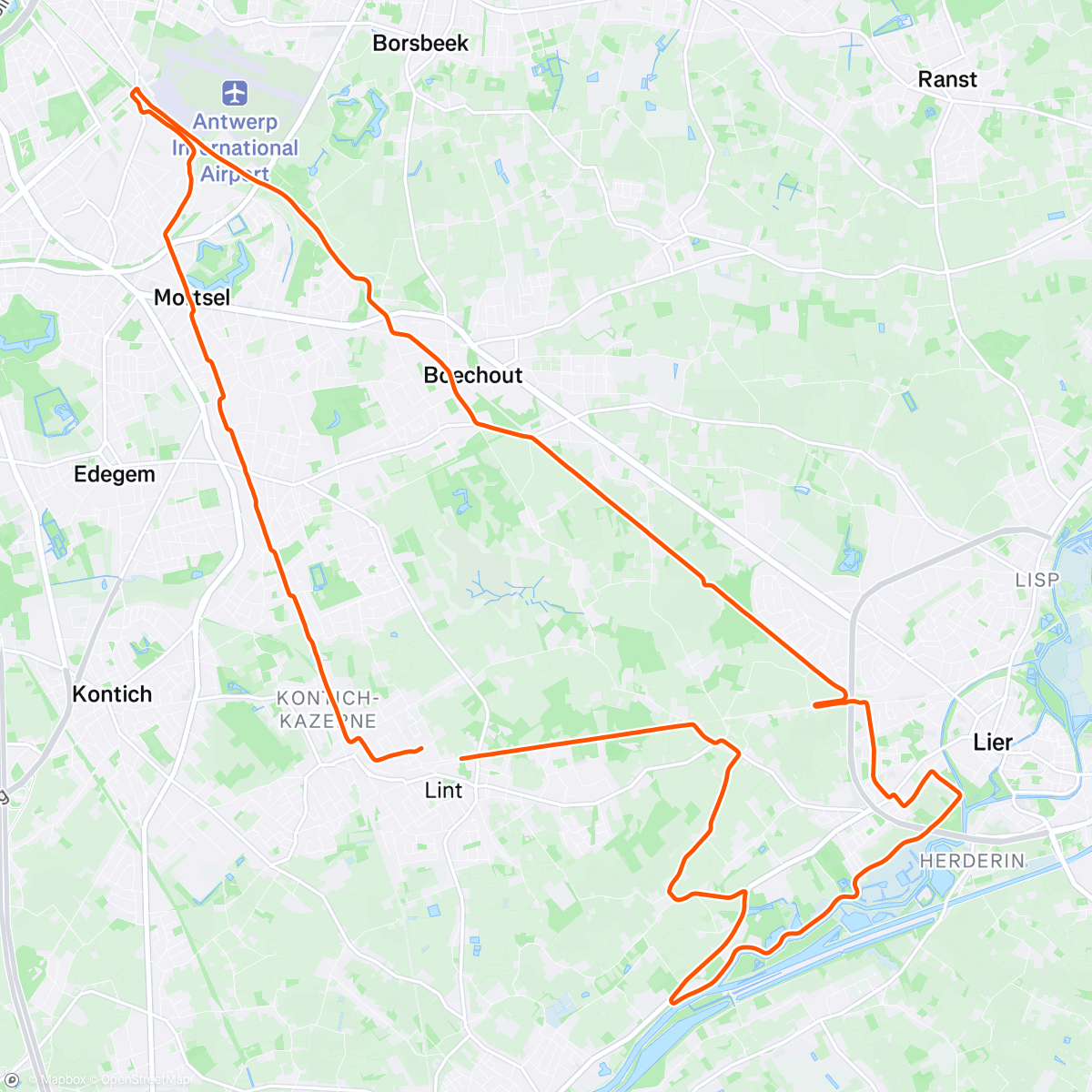 Map of the activity, Het stof er proberen af te rijden