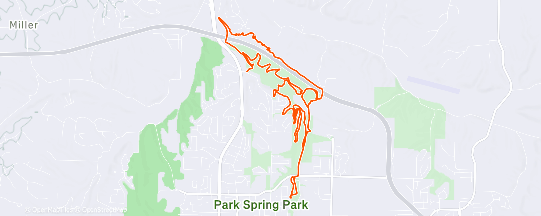 Map of the activity, Sunday Morning Cycle