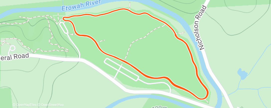 Карта физической активности (Lunch Run)