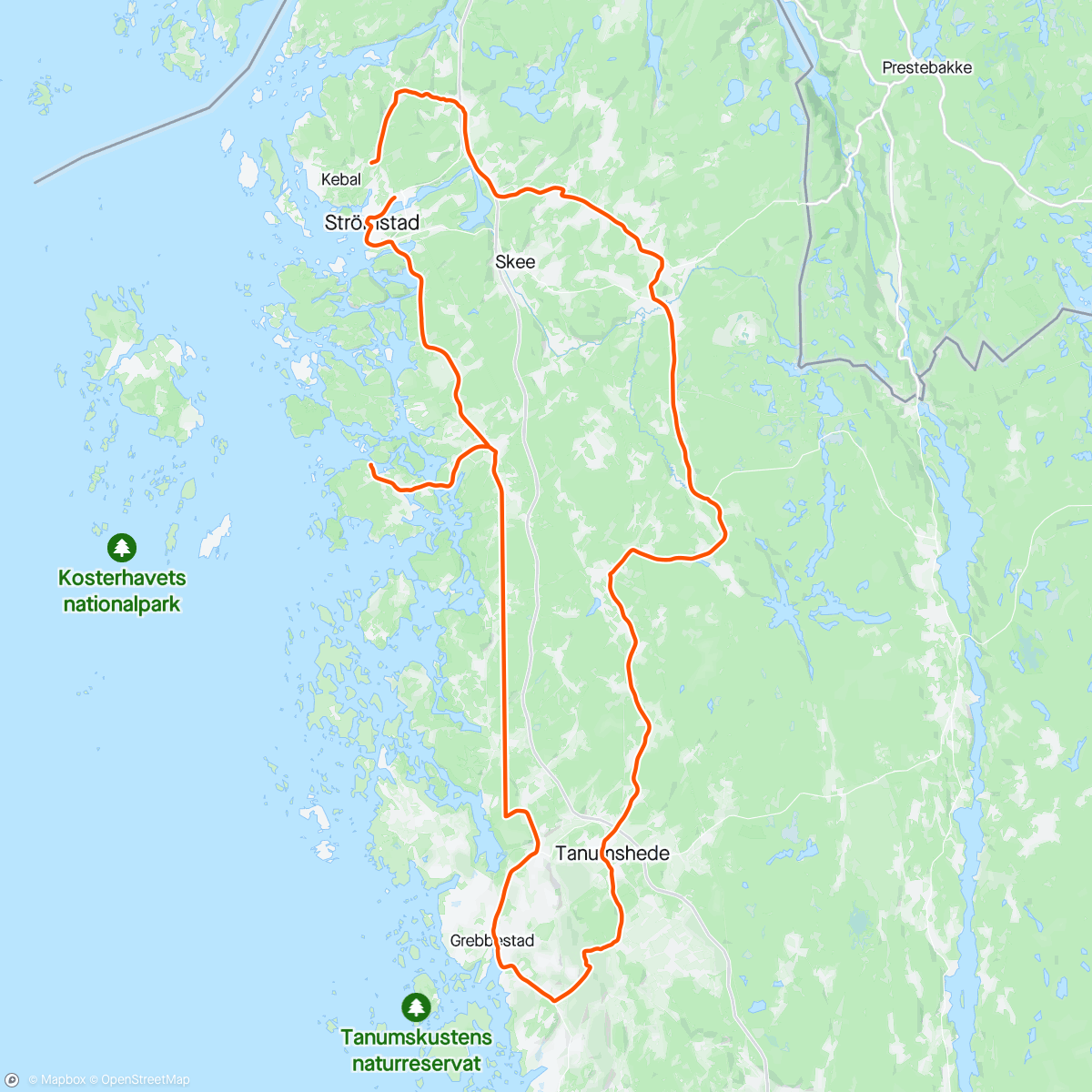 Map of the activity, 24-012 La Belezza Rosa National day ride 🇳🇴 headwind from all directions.Apple fucked up.Total distance close to 106 km 😎