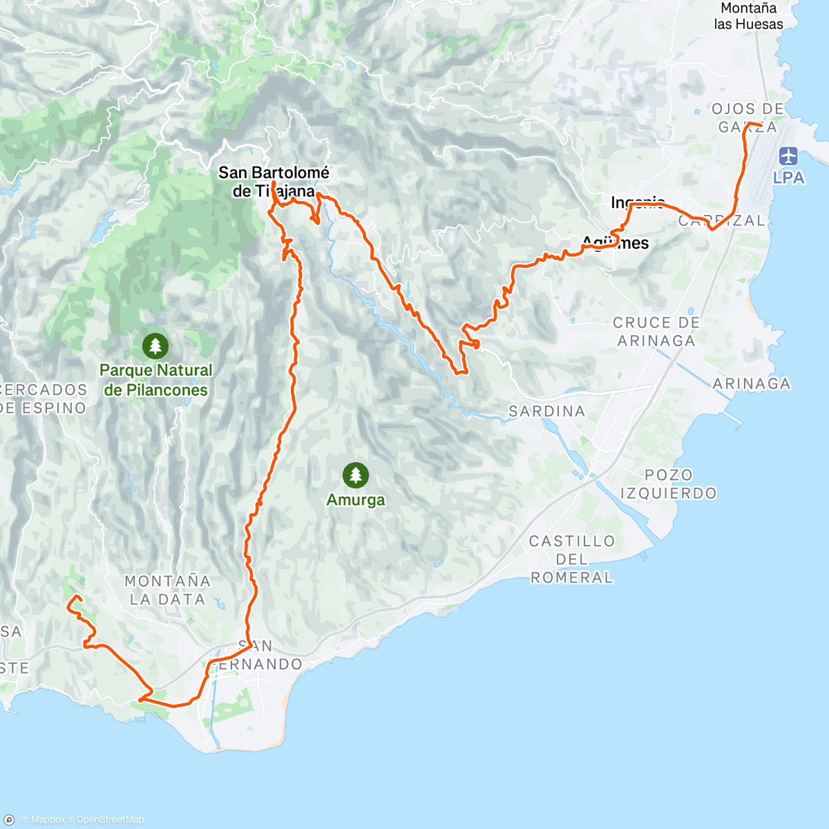 Map of the activity, Sortie vélo le midi
