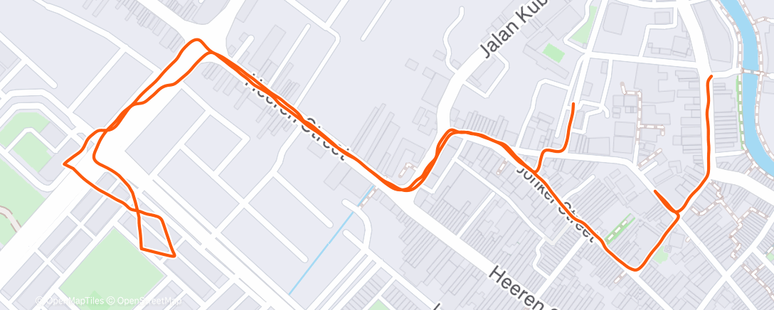 Map of the activity, Afternoon Walk