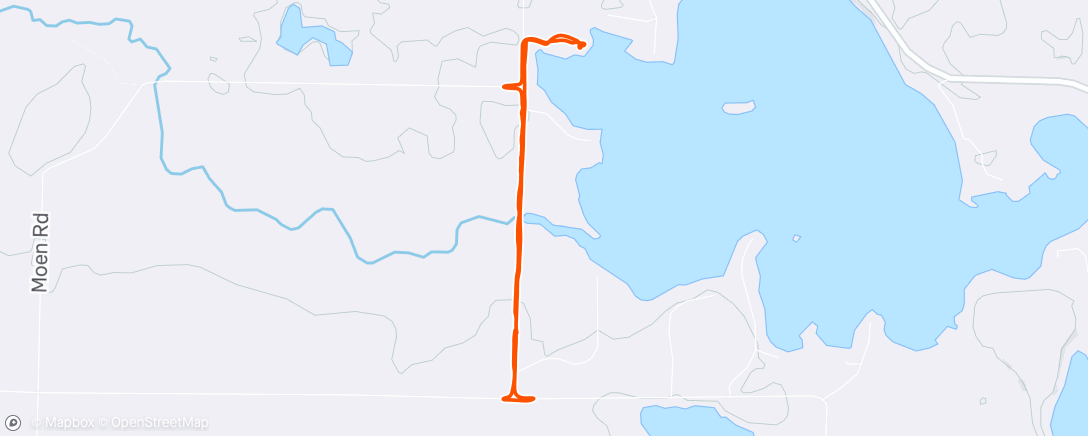 Map of the activity, Morning Walk