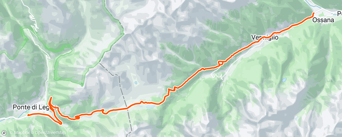 Map of the activity, Tonale