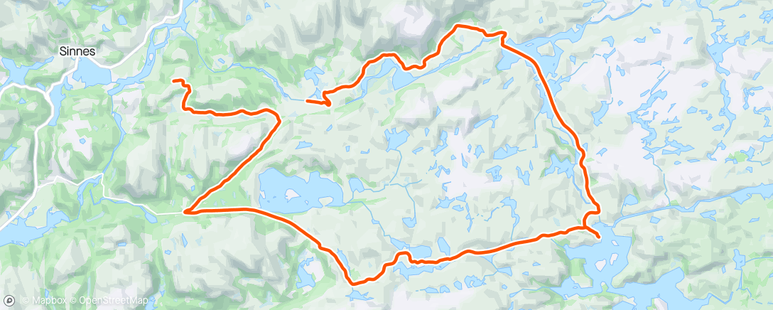 Map of the activity, Kvinen tur med Haugland - 33km