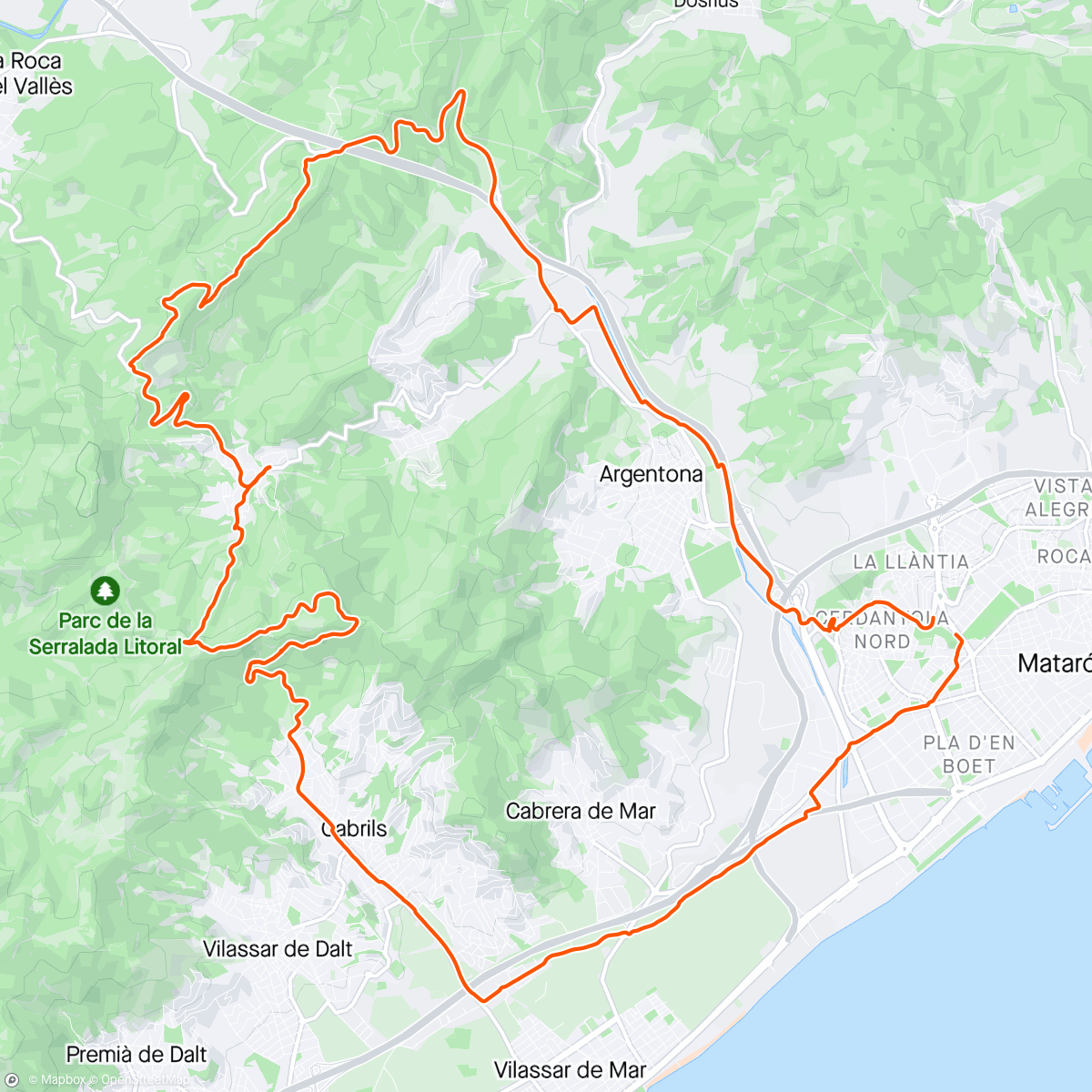 Map of the activity, Gravel