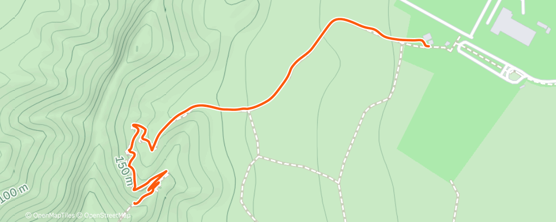 Map of the activity, Morning Hike