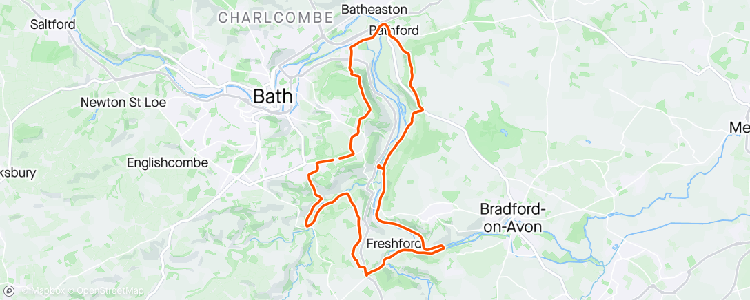 アクティビティ「Bath Beat 17.5 (2024)」の地図