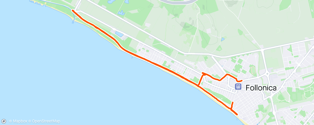 Map of the activity, Morning Run