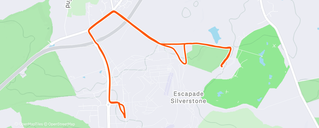 Map of the activity, Lauf am Nachmittag