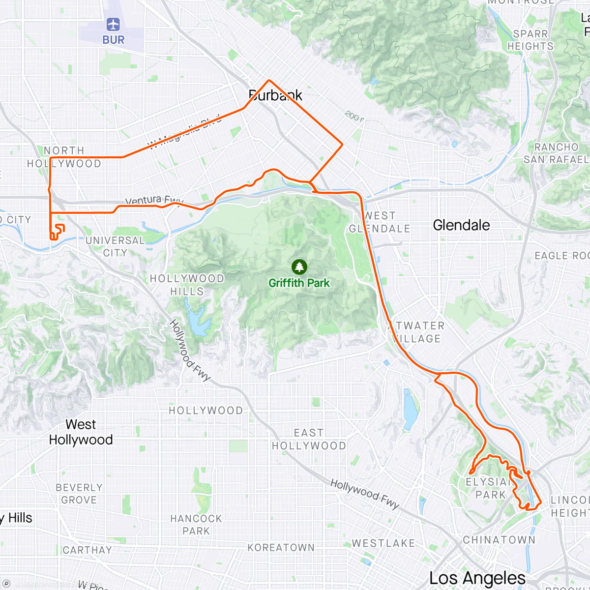 Map of the activity, Sometimes I wonder if my bike is thinking about me too.