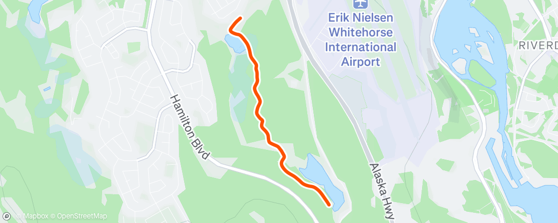 Map of the activity, Lunch Trail Run