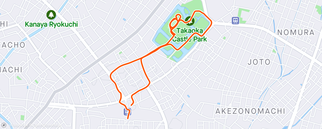 Map of the activity, 高岡古城公園