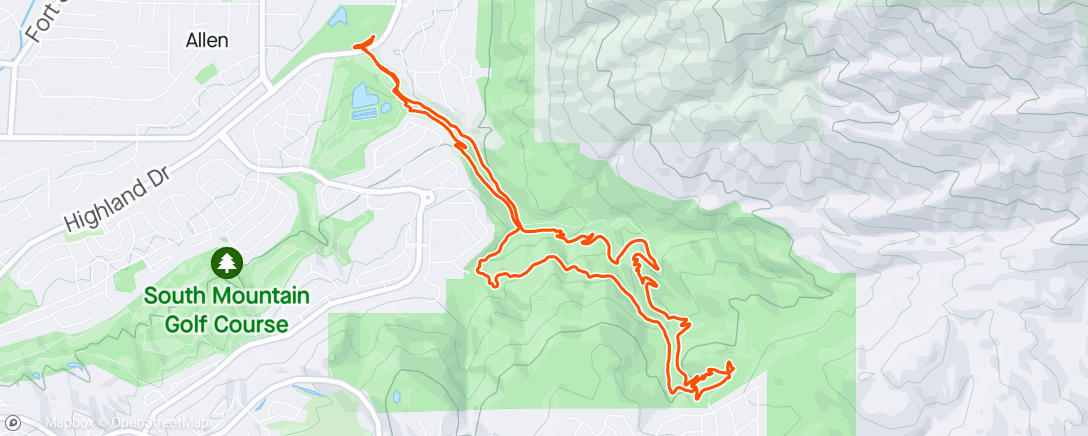 Map of the activity, My legs hurt