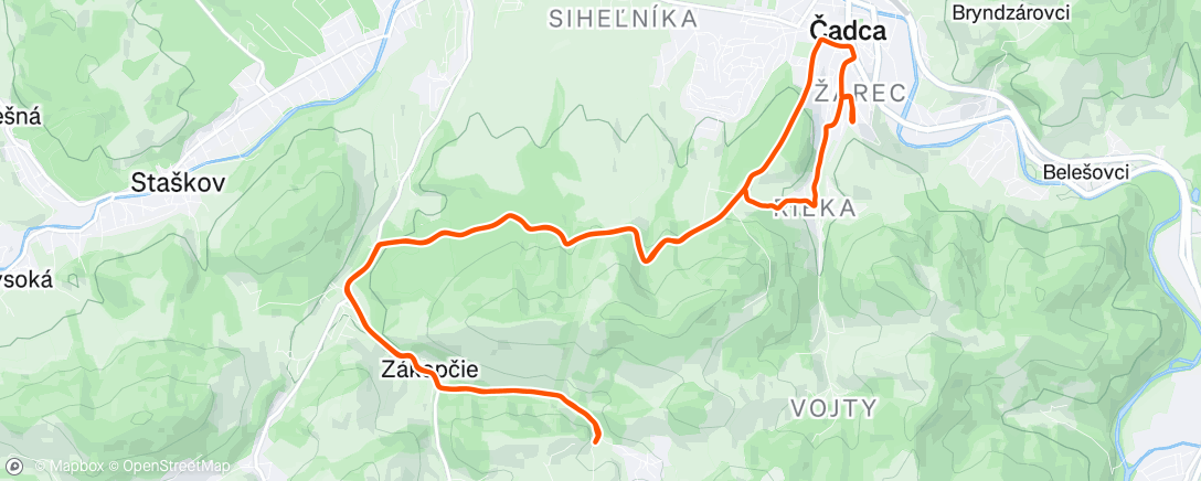 Map of the activity, Morning Mountain Bike Ride
Dp a zp