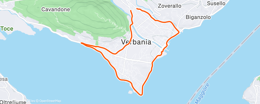 Map of the activity, Morning Trail Run