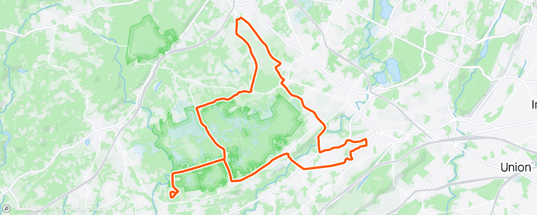 Mapa da atividade, Afternoon Ride