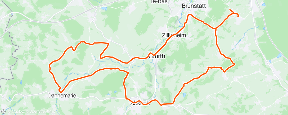 Map of the activity, Route avec Fred