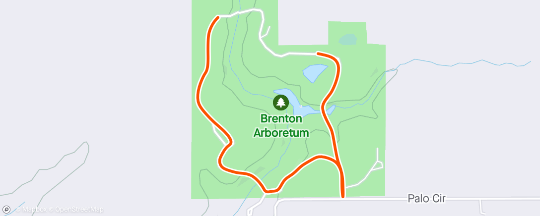 Map of the activity, Brenton Arboretum