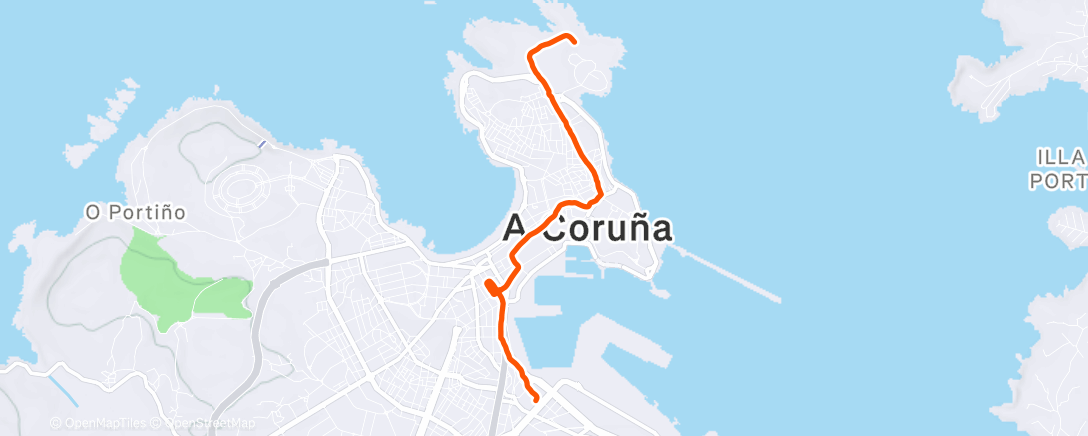 Карта физической активности (A Coruña)