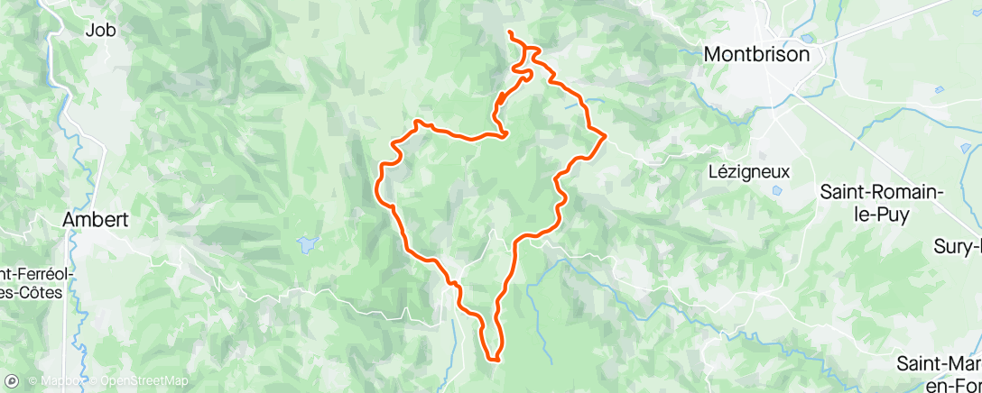 Map of the activity, Route avec Gus