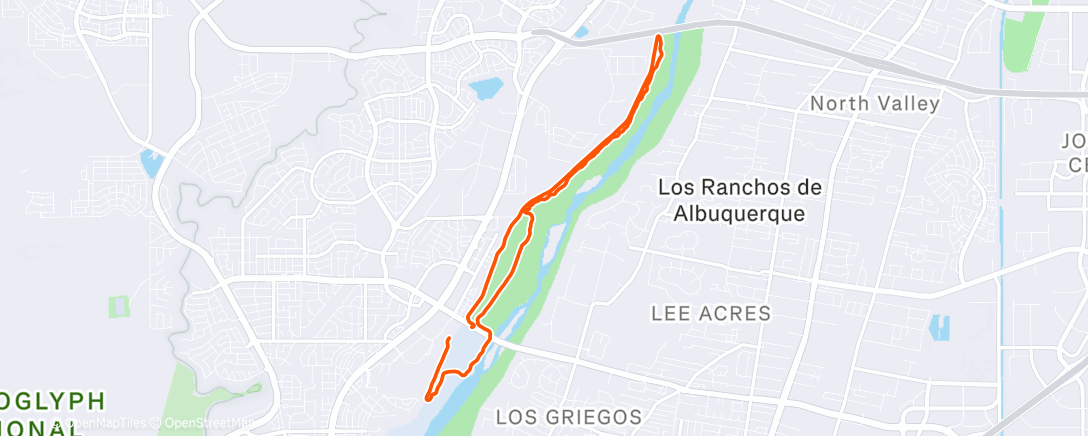 Map of the activity, Morning Trail Run