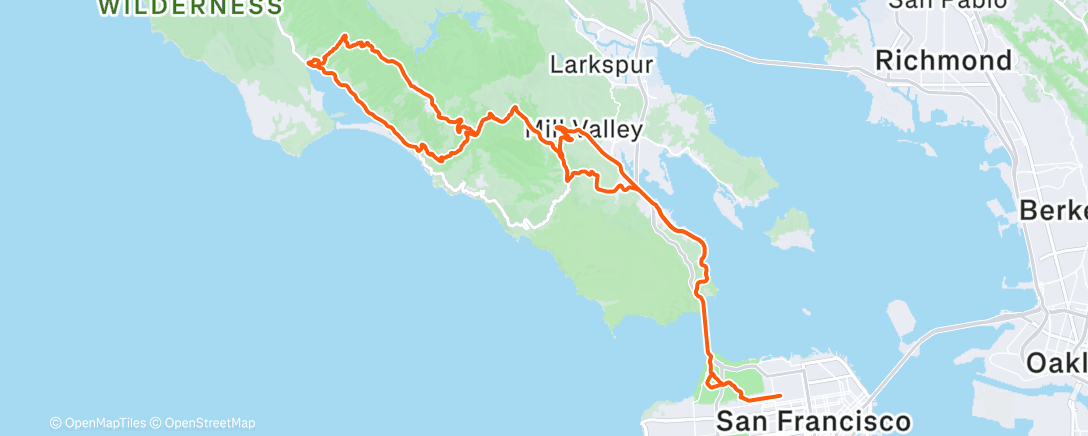 Map of the activity, Morning Ride
