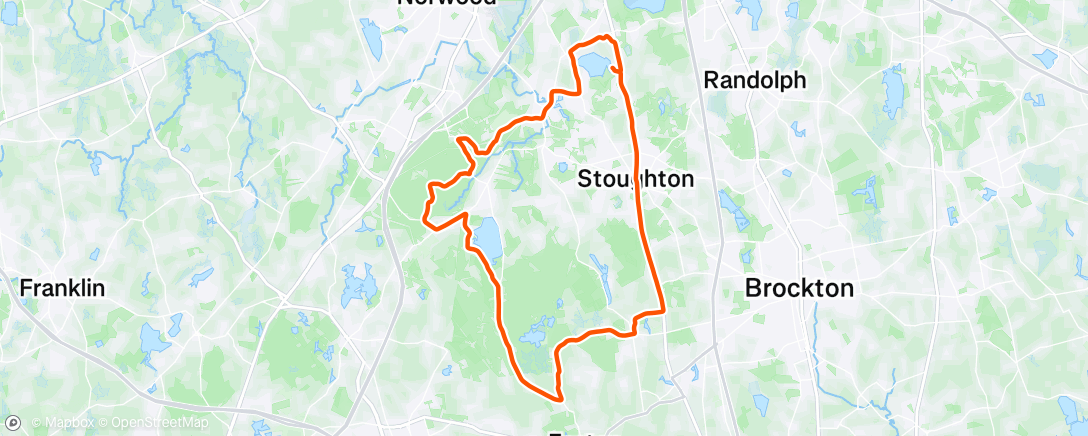 Map of the activity, Afternoon Ride