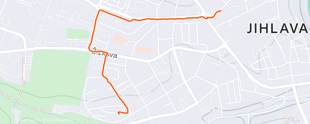 Map of the activity, Afternoon Walk