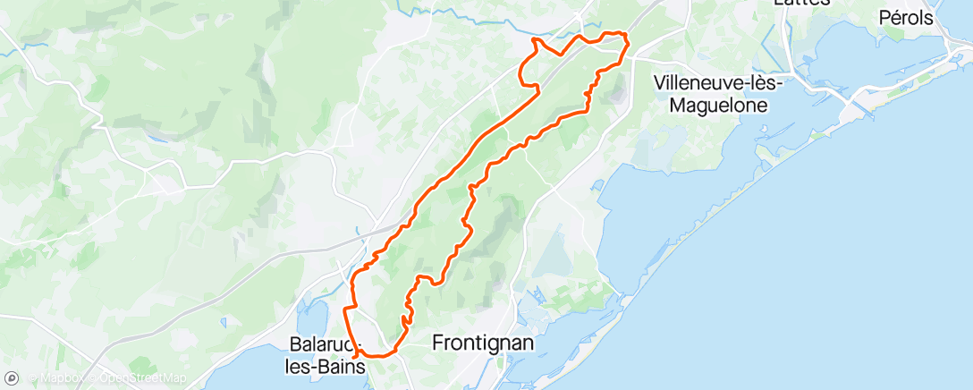 Mapa de la actividad, Sortie VTT le midi