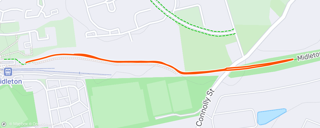 Map of the activity, Morning Run