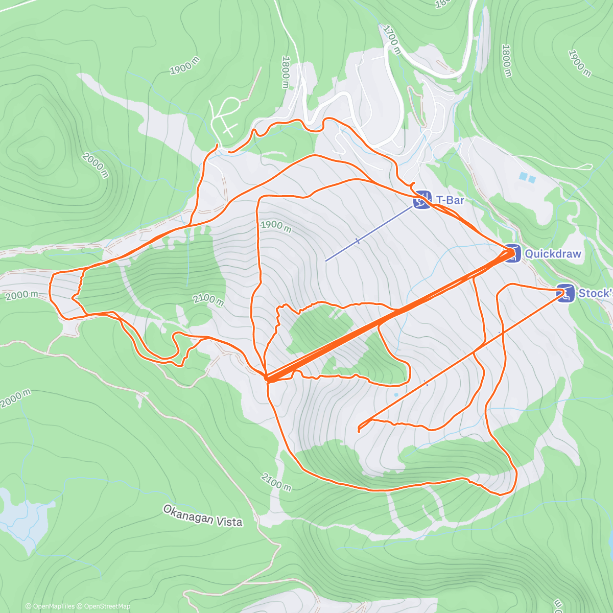 Карта физической активности (Morning Alpine Ski)