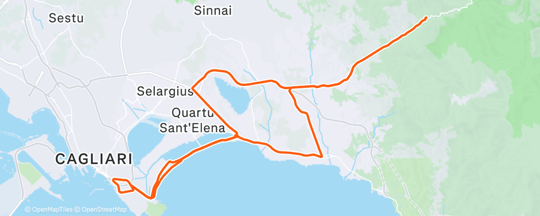 Map of the activity, Morning Ride