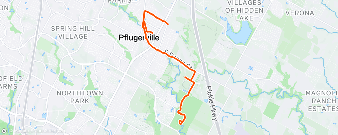 Map of the activity, Lunch Ride