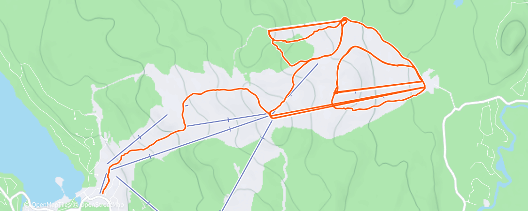 Map of the activity, Afternoon Alpine Ski