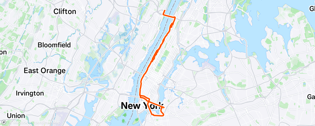 Map of the activity, Afternoon Ride