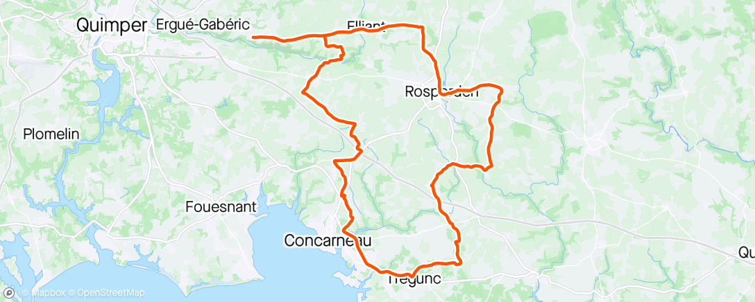 Map of the activity, ☀️ 🚴🏻‍♀️👌