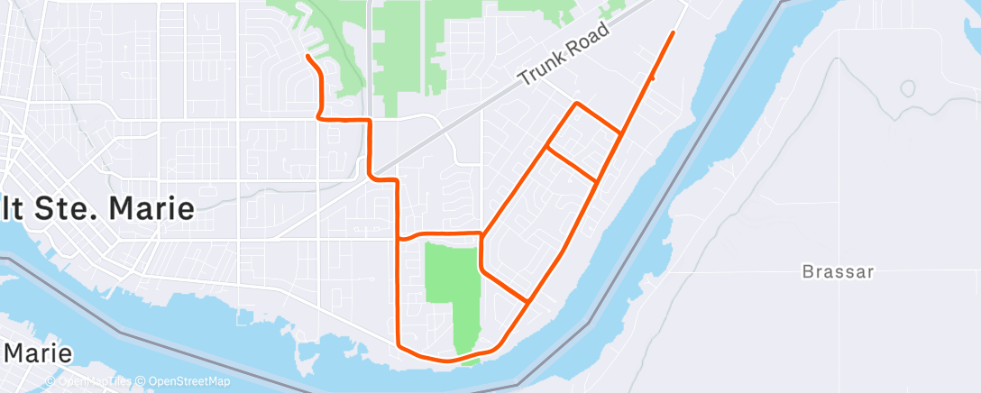 Map of the activity, Early Morning Run Club!