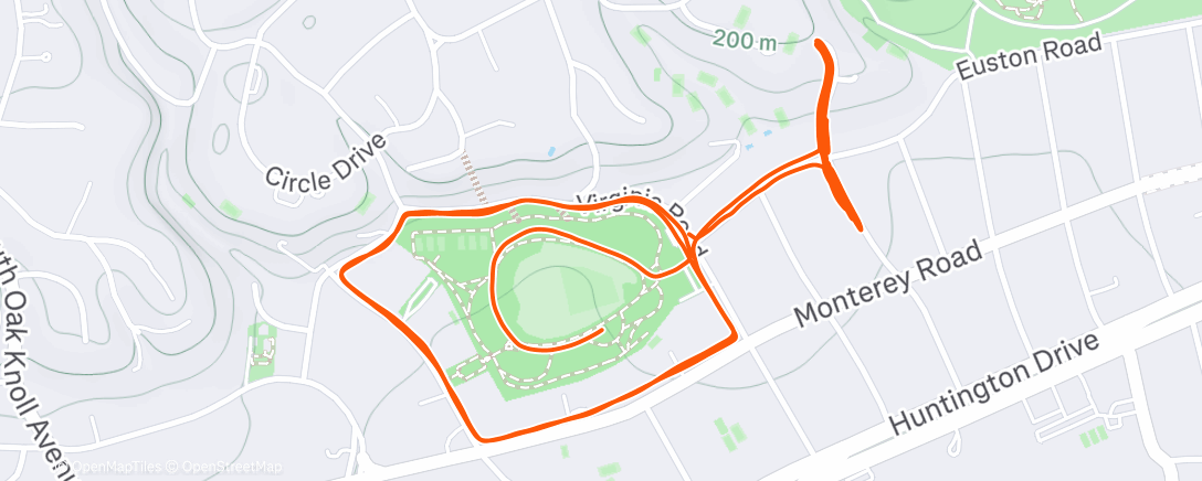 Карта физической активности (Warmup + hill repeats + strides w LRC)