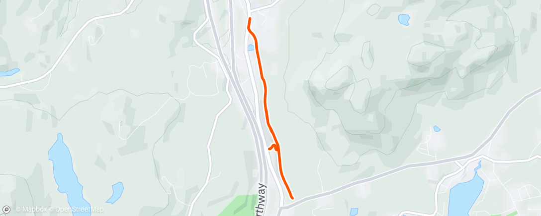 Map of the activity, Evening Run