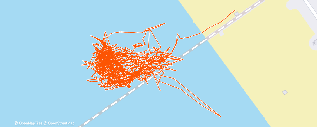 Map of the activity, Morning Surfing