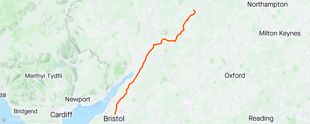 Mappa dell'attività Stratford upon Avon to Bristol